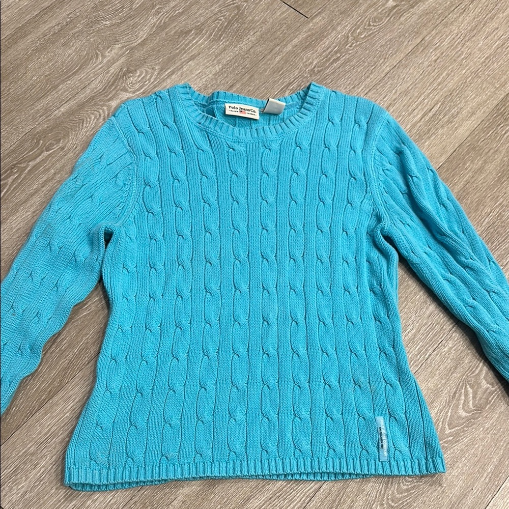 Polo by Ralph Lauren Blue Crew Neck Sweater
